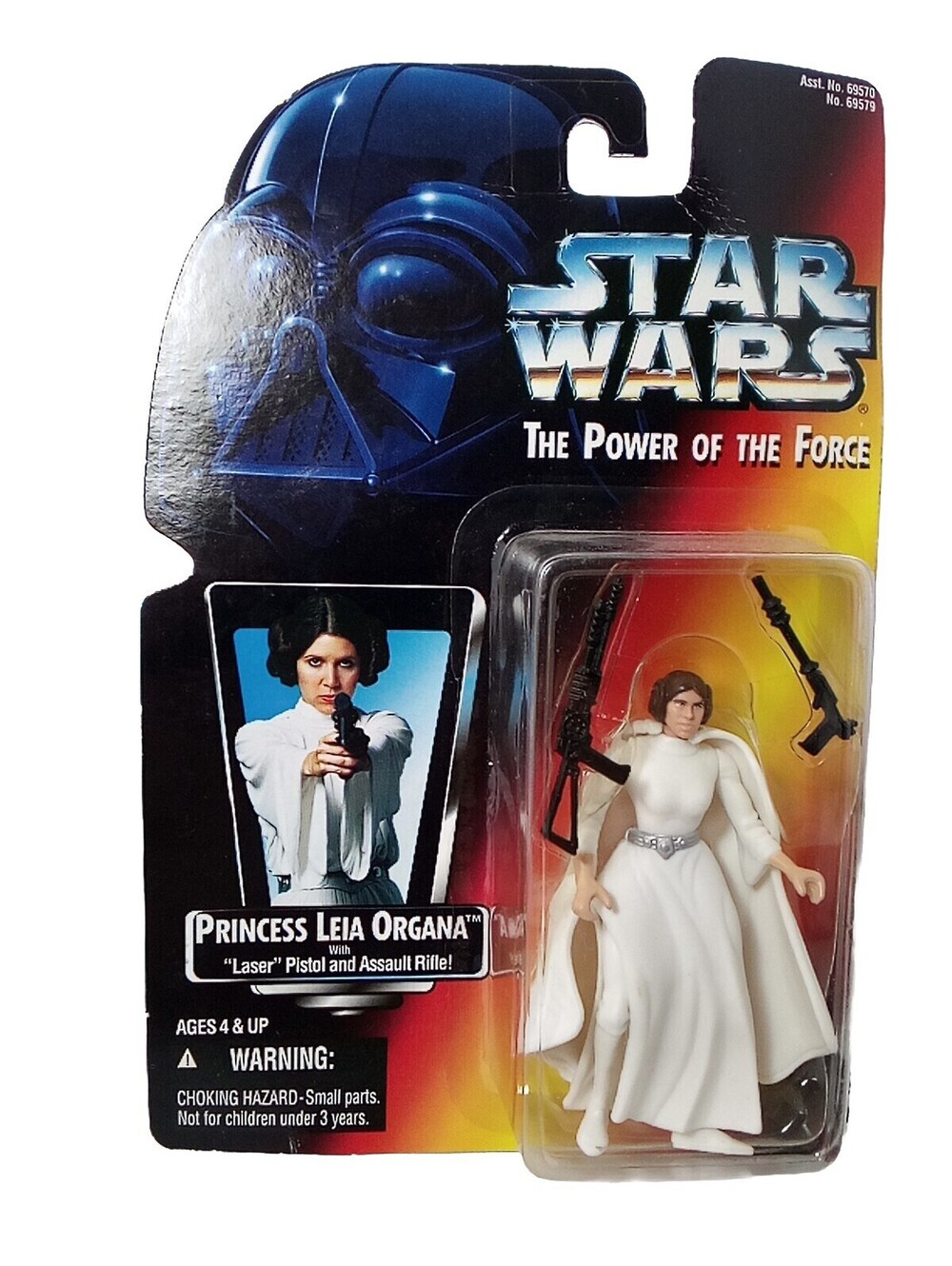 Princess Leia Organa Star Wars Power Of The Force 3.75 Figure 1995 Orange Card